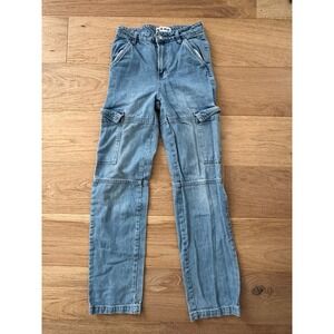 S.O.N.G. Y2K High Waisted Cargo Jeans‎ - 90s Boyfriend Fit - Size 0/24
